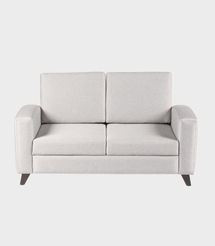 Sofá moderno y cómodo en color gris claro para sala de estar, ideal para decorar tu hogar y brindar confort.