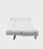 Suelo, zona muebles, sillón cama, sofá doble, muebles de diseño, decoración moderna, sillones nórdicos, muebles de sala, línea minimalista, descanso y confort, muebles para sala de estar.