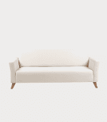 Blanco, sofá moderno, muebles de salón, decoración minimalista, sillón elegante.