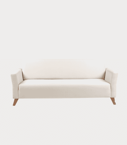 Blanco, sofá moderno, muebles de salón, decoración minimalista, sillón elegante.