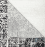 Ajuste aspecto del tapete mostrando la parte trasera y la superficie decorada de un mueble de zona muebles con textura de mármol y diseño moderno.