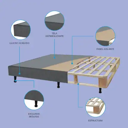 Cómoda de dormitorio con tela antideslizante y panel aislante, acabado lujoso y elegante, con estructura robusta, ideal para muebles de oficina o sala, con sillones cómodos y funcionales.