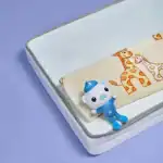 Suelo de espuma con retaíla de animales de dibujos animados, perfecto para la decoración de habitaciones infantiles o guarderías.