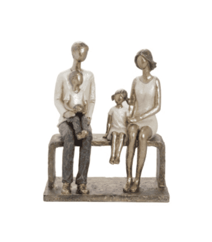 Jardinera de figuras familiares, decorativa y moderna para zona de muebles y decoración en tiendas Zona Muebles.
