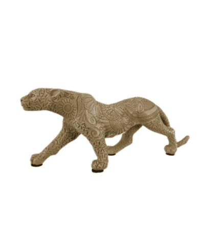 Zebra decorativa de madera, diseño con grabados artísticos, pieza de mobiliario para decoración moderna, complemento único para espacios elegantes y originales.