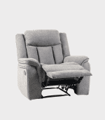 Sillón cama gris, moderno y cómodo, ideal para decorar tu salón o estudio con estilo y funcionalidad.