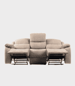 Relajante sillón cama unicolor en tonos beige, ideal para decorar y maximizar el confort en salas de estar y habitaciones.