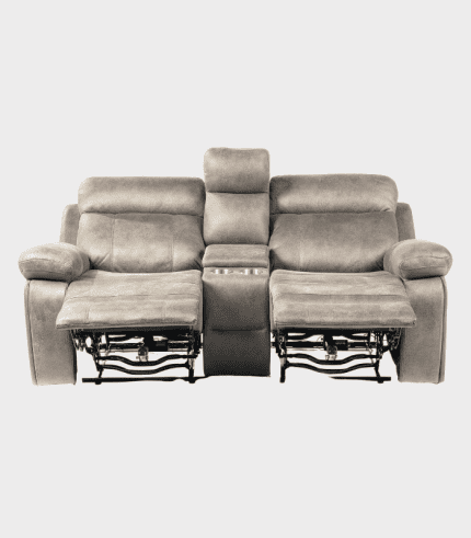 Butaca eléctrica de terciopelo gris con función reclinable, ideal para sala de estar y decoración moderna en zona muebles, decorada con sillones cómodos y funcionales.