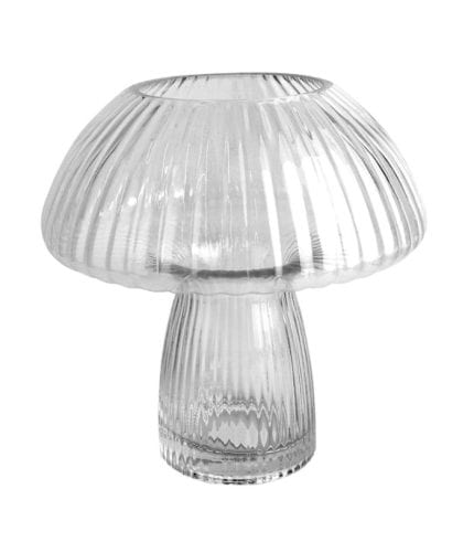 Brillo y elegancia en una lámpara de cristal con acabado transparente, perfecta para decorar y ambientar espacios modernos y sofisticados.
